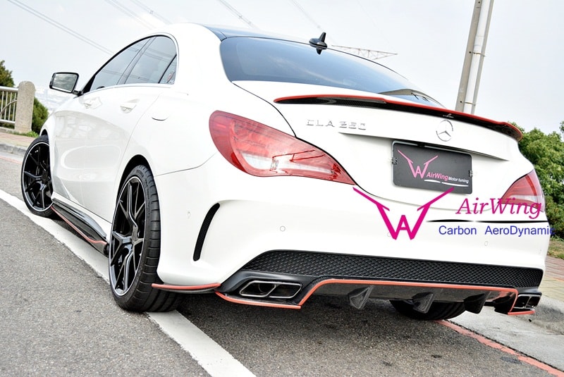 Benz W117 CLA45-CLA250 revo carbon rear diffuser 04